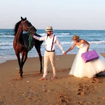 Gelin Damat Sahil ve Orman Atlı Çekimler 30 Dk 1 At Kiralama